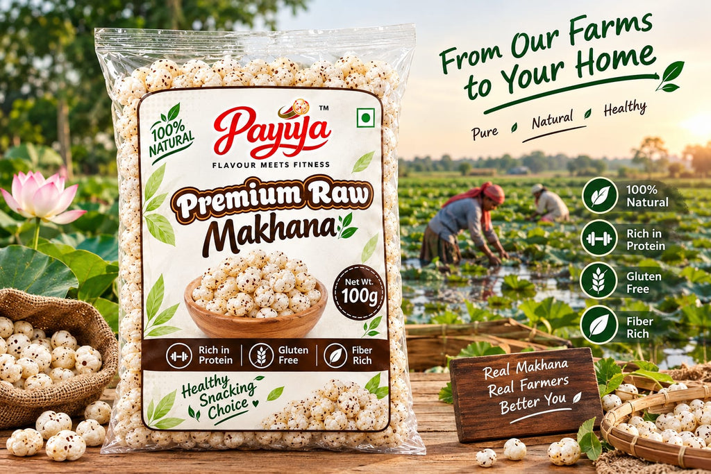 Payuja Premium Raw Makhana | Fox Nuts | 100g