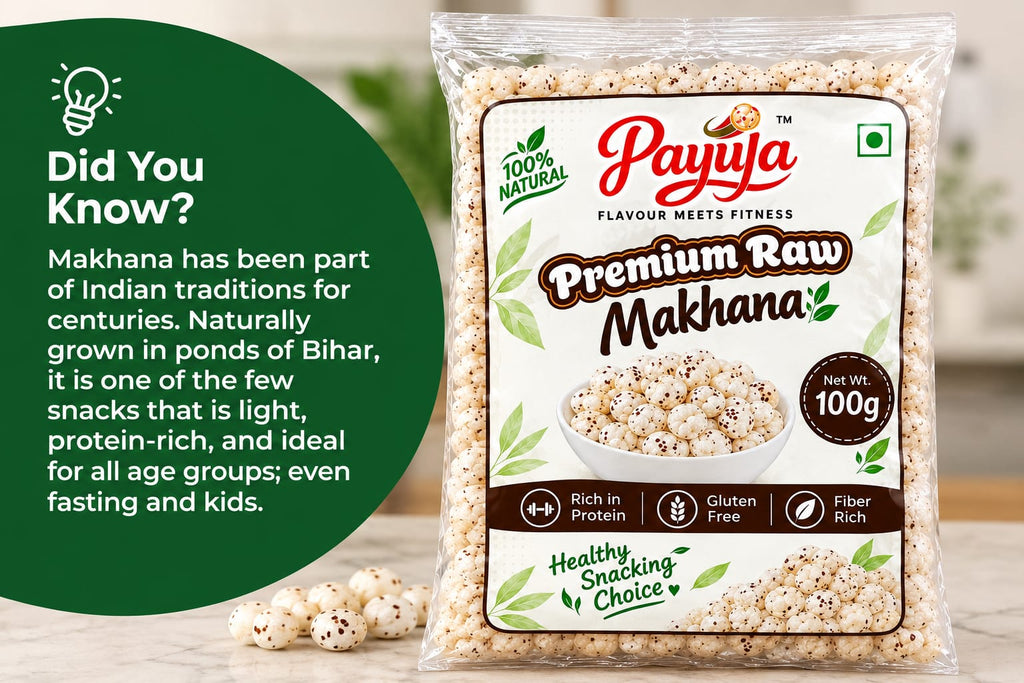 Payuja Premium Raw Makhana | Fox Nuts | 100g