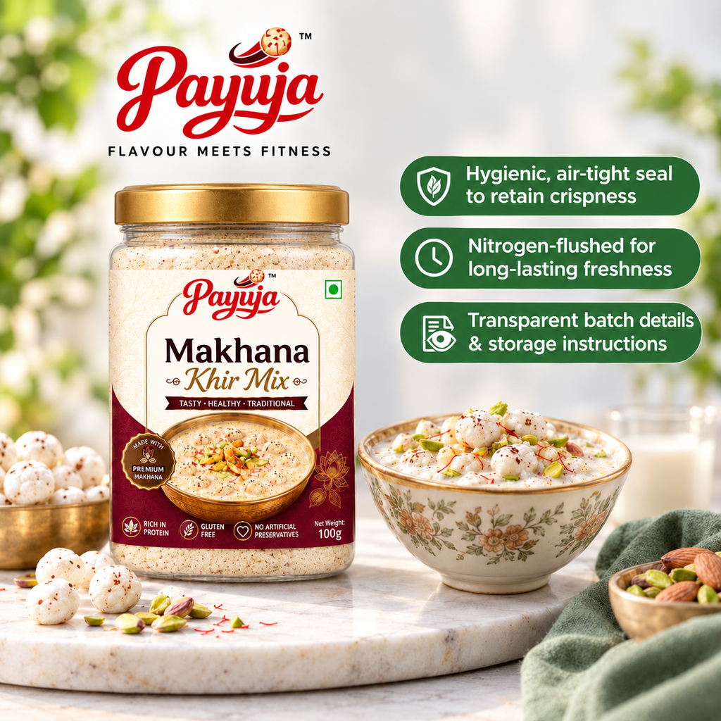 Payuja Satvik Makhana Kheer Mix | Traditional Kheer Mix | 100g